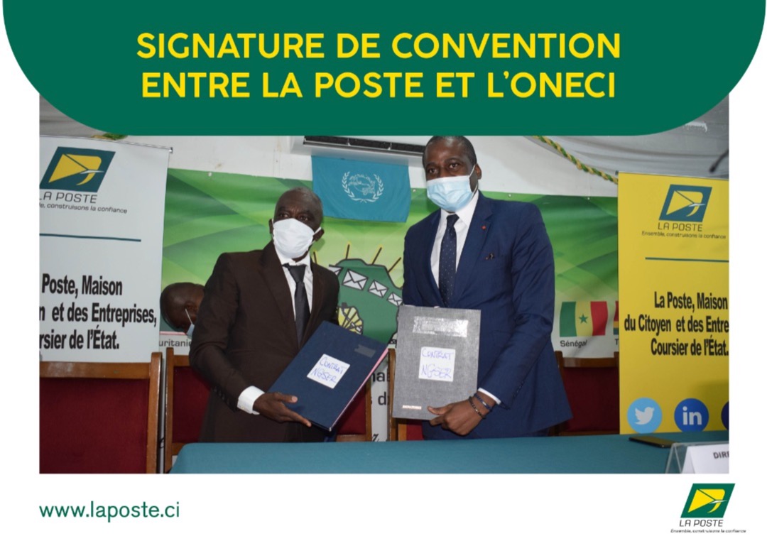 LA POSTE ET L’ONECI SIGNENT UNE CONVENTION